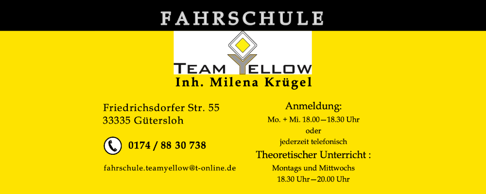 Fahrschule Team Yellow
